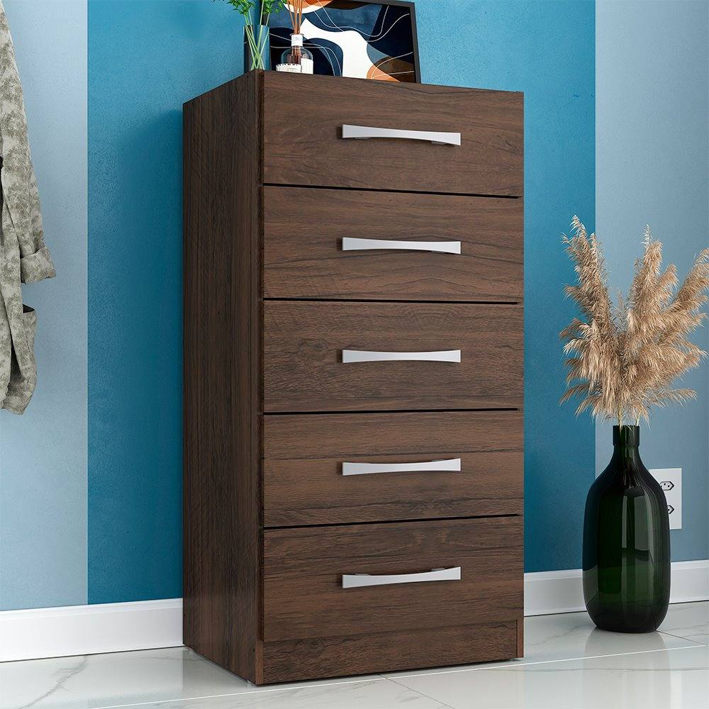 Cômoda com 05 Gavetas Savana Cacau